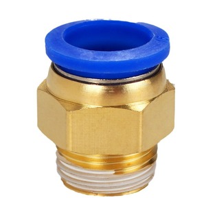 Leizer <b>Quick</b> Coupler Brass Plastic 12-04 Pneumatic <b>Connector</b> Straight Through Air Hose Fitting - Product Image 1
