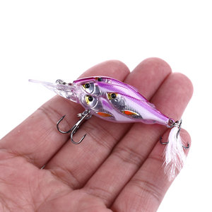 6.5CM-6G Duro Isca Artificial De Pesca Wobbles Crankbait Minnows Isca De Pesca De Plástico