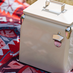 Glacière Métallique Vintage Écologique 13L Personnalisable, Étanche, Légère avec Poignée et Décapsuleur – Promotion Alimentaire, Bière, Boissons - Product Image 5