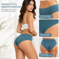 Culottes sans couture découpées au laser, invisibles, sans démarcation, taille mi-haute, contrôle du ventre, extensibles, respirantes, pour le bureau et la détente, lingerie féminine