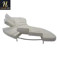 Canapé italien villa de luxe multifonctionnel créatif dossier réglable canapé moderne meubles en forme de voilier