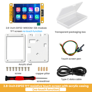 Mô-đun hiển thị ESP32-32E 2.8 inch thiết kế tích hợp cao với Vỏ Acrylic không có màn hình cảm ứng - Product Image 6