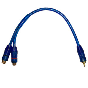 Adaptador Splitter RCA Macho A 2 Hembras Dual Con Conectores Dorados | Cuotas Sin Interés