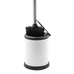 מברשת שירותים נירוסטה עם מכסה שירותים מברשת ניקוי מחזיק סט עומד מוברש - Product Image 5