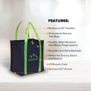 Sac fourre-tout personnalisé avec logo imprimé, en tissu non tissé, sac de shopping de marque pour les courses - Product Image 6
