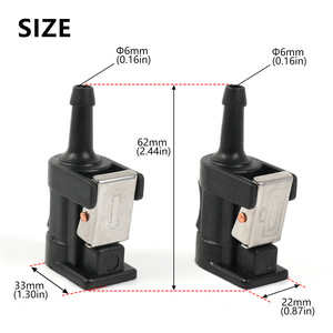 Adaptateur de tuyau d'huile Yamaha 6 mm, connecteur femelle pour moteur hors-bord, pièce de rechange pour réparation de moteur de bateau Ofi083 - Product Image 2