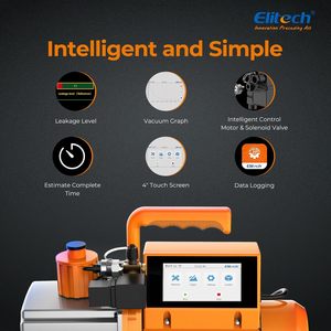 Bomba de Vacío para HVAC Elitech SVP-9 de 12 CFM, de Doble Etapa con Pantalla Táctil y Aplicación para Sistemas HVAC SVP-9, SVP-12 (110V) - Product Image 3