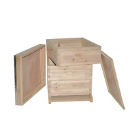 Ruche Dadant standard européenne 10 cadres, en bois, non assemblée