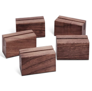 ฐานไม้วอลนัทสำหรับปฏิทินตั้งโต๊ะรายเดือน ฐานไม้บล็อก - Product Image 1