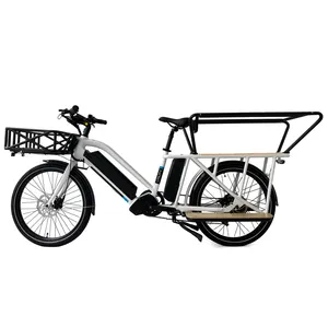 2022 장거리 화물 자전거 전기 자전거 36V 500W Bafang 모터 듀얼 배터리 전자 자전거 화물 전기 자전거 성인