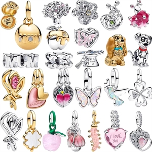 Anillo de Plata de Ley 925 con Corazón y Flor de <span class=keywords><strong>Pandora</strong></span>, el Más Vendido del 2026, Regalo de Joyería para la Elegancia y el Encanto de la Mujer Europea - Product Image 6