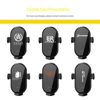 Chargeur de téléphone sans fil rapide pour voiture BOOLA G1S 15W, fixation magnétique à capteur infrarouge à verrouillage automatique, support universel en plastique pour grille d'aération