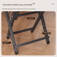 Table de repas carrée pliable portable d'extérieur MAQILUN Macelon en panneau artificiel moderne, écologique et durable pour petites maisons de location