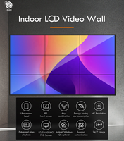 Mur vidéo LCD de 46, 49, 55 et 65 pouces, écran numérique HD grand format pour intérieur, écrans de raccord 3x3 pour la publicité commerciale