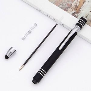 Wholesale Custom Customizable Aluminum Rubberized Ball <b>Pens</b> Metal Screen Touch Personalized Logo Promotional Gift Office School - Product Image 6