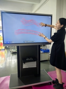 Ngón tay cảm ứng thông minh Bảng bằng văn bản tương tác phẳng 55 65 75 85 98inch 4K UHD với máy ảnh thông minh Bảng Trắng ifdp - Product Image 4