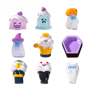 Nueva Muñeca Taoísta Zombi de Halloween de Weijs, Muñeca de Resina de Dibujos Animados Pintada a Mano, Lindos Accesorios Decorativos DIY, Mini Adornos para Micro-paisajes - Product Image 5