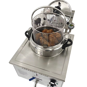 <span class=keywords><strong>Friteuse</strong></span> à pression électrique commerciale 16L en acier inoxydable <span class=keywords><strong>3000W</strong></span> pour poulet, type Henny Penny KFC, équipement de friture profonde - Product Image 4