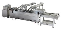 Skywin nouvelle machine à sandwich à biscuits à grande vitesse 1000-1200psc/min 2 + 1 à deux voies en acier inoxydable 304 pour la connexion de farine de boulangeries