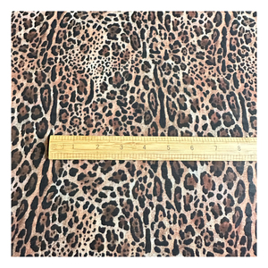 Bán Buôn Hot Bán Brown Màu Leopard In Thiết Kế Kỹ Thuật Số Tùy Chỉnh In Spandex Polyester Vải Lưới Cho Hàng May Mặc - Product Image 4