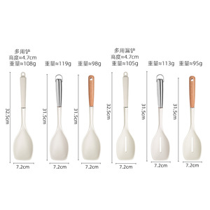Ensemble de spatules en silicone, 6 pièces, ustensiles de cuisine antiadhésifs pour cuisiner et servir - Product Image 3