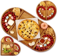 En promotion : Planche à fromage et plateau de service pliable en bois massif, magnétique, ensemble cadeau pour cuisine, cadeau de pendaison de crémaillère