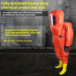 Overol de Protección Química de Nivel A, Totalmente Encapsulado, Hermético al Gas, Resistente a Ácidos y Álcalis - Product Image 1