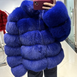 High Quality Natural <strong>Royal</strong> <strong>Blue</strong> Fox Fur Coat Real Fur Coats <strong>for</strong> <strong>Women</strong> 2025 Fashion Winter Bomber <strong>Jacket</strong> Fur - Product Image 3