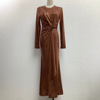 Robe de princesse sirène à manches longues Bettergirl 2026, nouvelles arrivées, col rond, strass