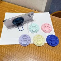 Support de téléphone à ventouse en silicone, support de téléphone mains libres multifonction, autocollant adhésif et béquille magnétique pliable