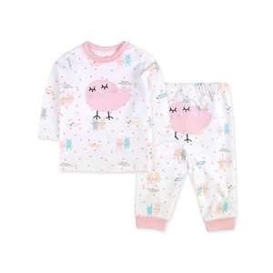 Conjuntos de Ropa de Algodón para Bebés Recién Nacidos, Camiseta de Hombros Descubiertos y Pantalones, Estilo Neutral - Product Image 3