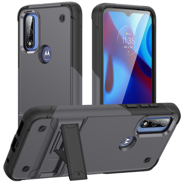 Full Protective Case TPU PC Shockproof Kickstand Phone Case for Motorola MOTO G PURE/G Power 2022 phone case