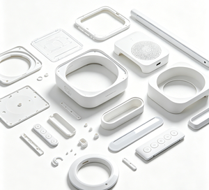 Fabricant de boîtiers d'enceintes en plastique moulé par injection sur mesure, boîtier d'enceinte étanche en ABS pour audio intelligent - Product Image 3