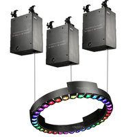 Éclairage à LED Système cinétique de levage Anneau lumineux DMX avec Orbisfly Pro25 Treuil Lumières cinétiques pour Nightclub Concert Party Show