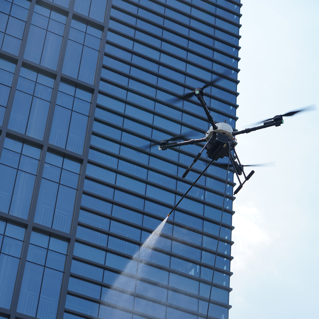 JIUSI D15R Solar Panel Window Cleaning Drone Roof Sprayer Drone