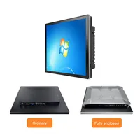 Moniteur tactile industriel 12,1''/15'' avec écran haute luminosité, large plage de température, entrée VGA, type ordinateur embarqué