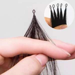 2025年新着バージンキューティクルアラインヘアエクステンション見えず快適なフェザーティップヘア編み物用先端毛なし - Product Image 1