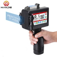 Impresora de Inyección de Tinta Portátil de 25.4 mm para Imprimir Fecha, Número de Lote, Código de Barras y Logotipo en Bolsas de Plástico, Cajas de Cartón y Papel