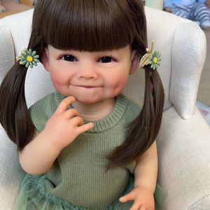 Muñeca Reborn NPK de 55 cm, Muñeca de Silicona con Trenzas para Niños de 4 a 6 Años - Product Image 1