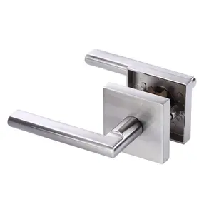 Luxury Zinc Alloy Easy To Install Double Sided Bedroom/Bathroom/Passage Door Handle Lever Lock for indoor door lock