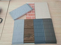 Panneau mural sandwich en mousse de polyuréthane métallique extérieur, épaisseur 16 mm, garantie à vie, résistant à l'eau et au feu, pour entrepôt