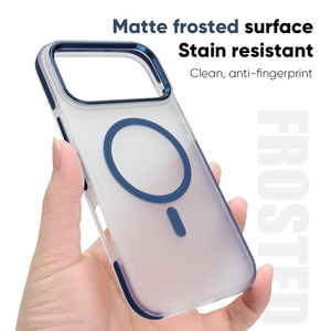 Kẹo Màu Từ Trường Hợp Điện Thoại Cho <span class=keywords><strong>Iphone</strong></span> 17 Pro Max Mờ Matte Trường Hợp Điện Thoại Sang Trọng Cho <span class=keywords><strong>Iphone</strong></span> 11 12 13 14 15 16 - Product Image 4