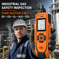 Détecteur multi-gaz Aikesi avec écran couleur, triple alarme (son/vibration/lumière), sonde longue haute précision pour CO/O2/H2S/EX/CO2