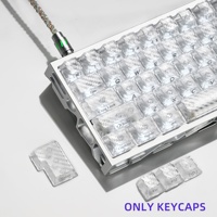 XVX Keycaps – Ensemble de touches de clavier en carbone forgé, aspect tissé, profil Cherry, 119 touches, en anglais, pour clavier mécanique