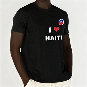 Lightweight and Breathable Haiti Fan T-shirt for Summer Outdoor Gatherings and Matches Promotion - Product Image 3