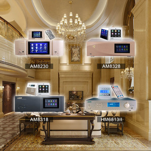 Système audio central multi-zones 8 zones pour la musique d'ambiance à domicile, dans les hôtels et les villas - Product Image 1