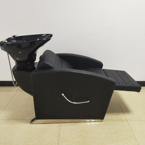 Fauteuil <span class=keywords><strong>de</strong></span> lavage semi-inclinable moderne et minimaliste à action rapide avec bassin en céramique pour <span class=keywords><strong>salon</strong></span> <span class=keywords><strong>de</strong></span> coiffure - Product Image 5
