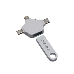 Adaptor desain populer USB 2.0 3.0 Flash drive usb 16GB 32gb 128gb stik memori tahan lama USB 2tb