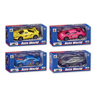 Voiture miniature en métal et plastique à friction, échelle 1:43, 8 styles mixtes, unisexe, pas cher