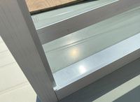 Lukliving jalousie design Aluminium Étanche Fenêtres à persiennes en verre de haute qualité et fenêtres jalousie modernes